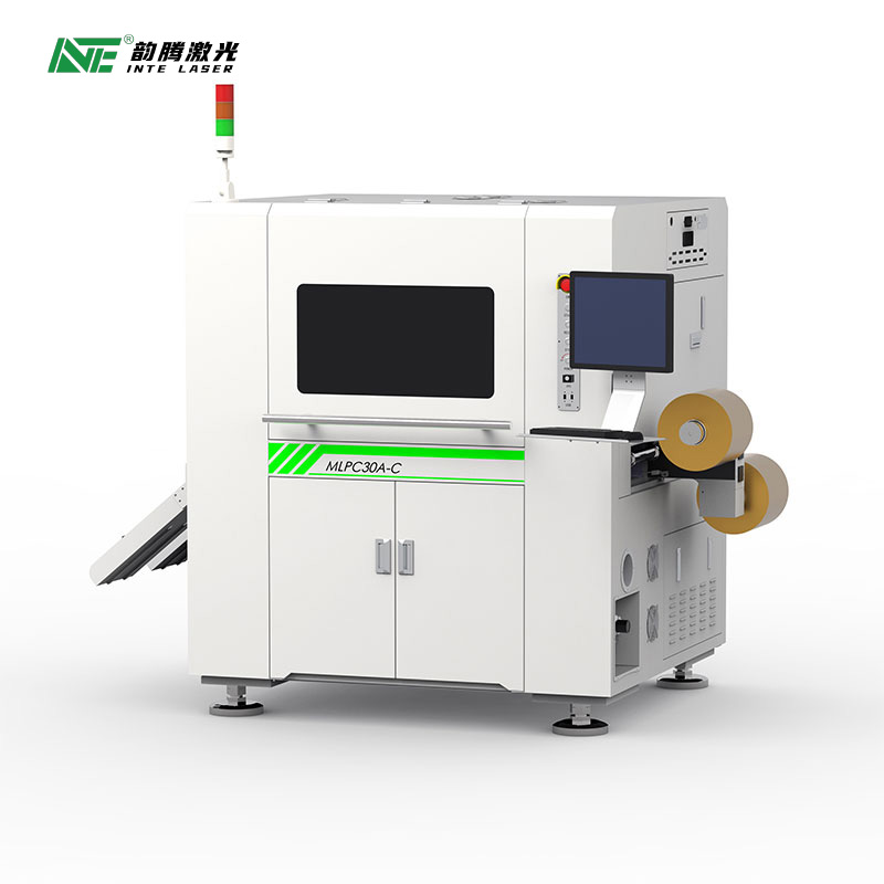 Dual Head Roll To Sheet Coating Film Laser Cutting Machine